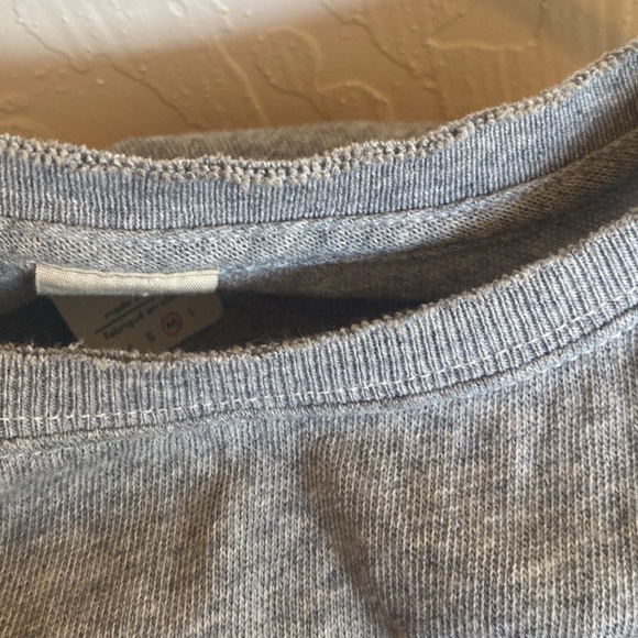 Free People We The Free top grey with lace detail size M - Picture 12 of 12